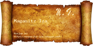 Magasitz Iza névjegykártya